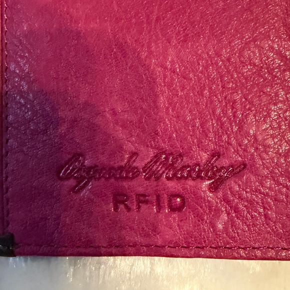 Osgoode Marley RFID Women's Wallet in Purple and Black - Picture 10 of 16